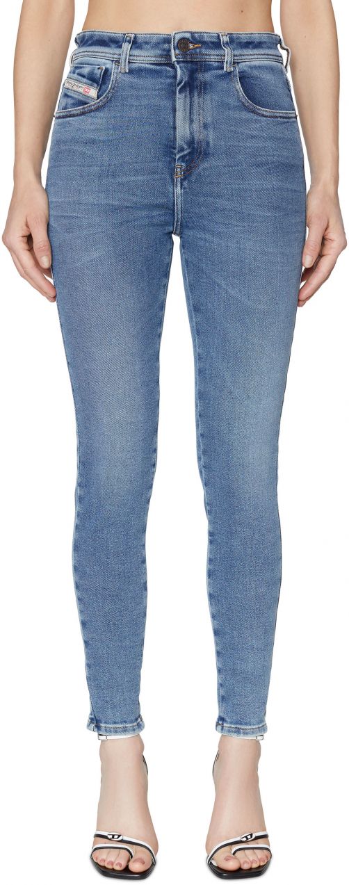 Diesel Rifle - 1984 SLANDY-HIGH L.32 TROUSERS modré