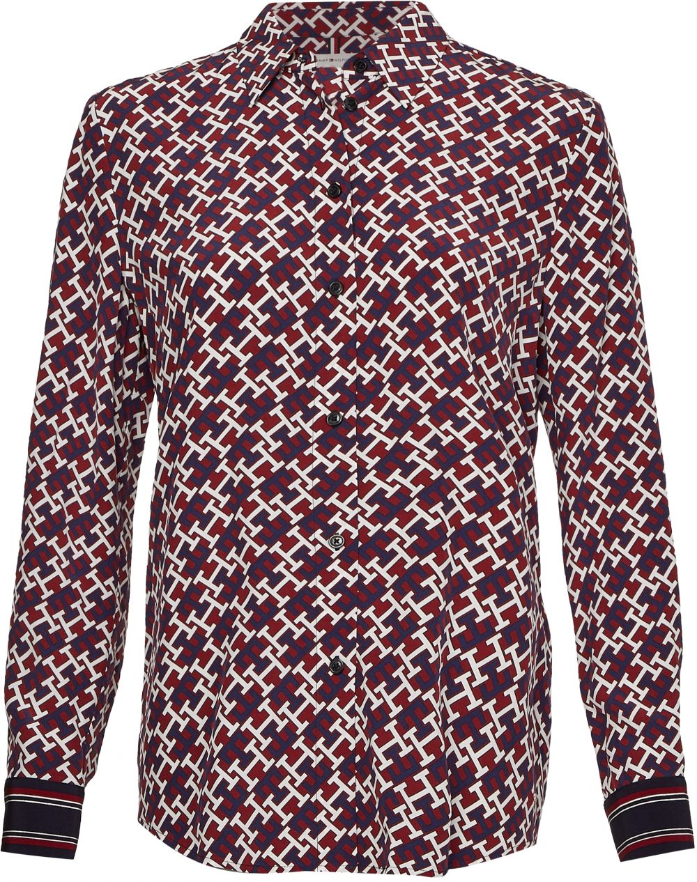 Tommy Hilfiger Košeľa - VIS MONGRAM FLEUR SH vzorovaná