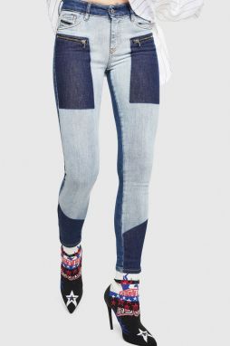 Diesel Rifle - SLANDYZIPSP L.32 TROUSERS modré