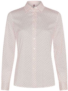 Tommy Hilfiger Košeľa - BRITTANY SLIM PRINT LS SHIRT biela