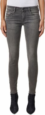 Diesel Rifle - SLANDYLOWZIP L.32 TROUSERS sivé