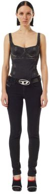 Diesel Rifle - 2018 SLANDY-LOW L.32 TROUSERS čierne