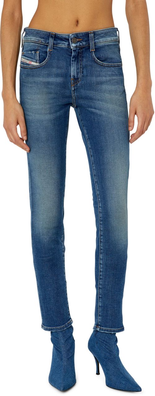 Diesel Rifle - D-OLLIES-T Sweat jeans modré