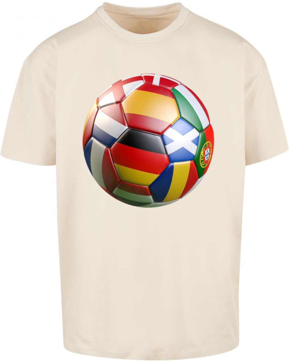 Men's T-Shirt Football's coming Home Europe Tour - cream