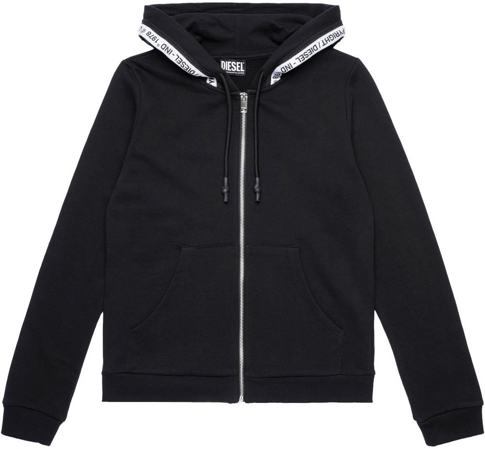 Diesel Mikina - UFLTBRANDAL SWEATSHIRT čierna