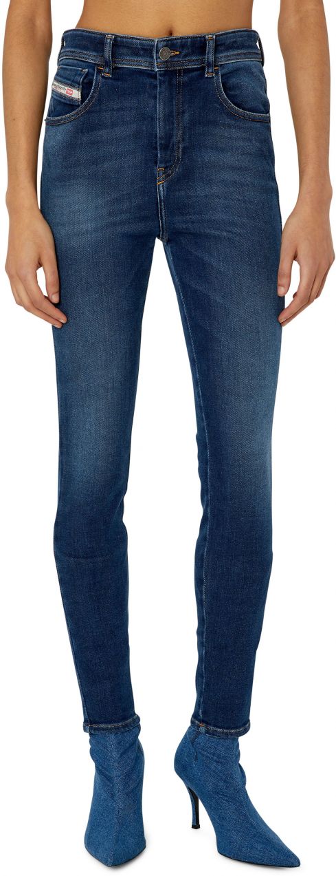 Diesel Rifle - 1984 SLANDY-HIGH L.32 TROUSERS modré