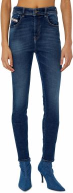 Diesel Rifle - 1984 SLANDY-HIGH L.32 TROUSERS modré