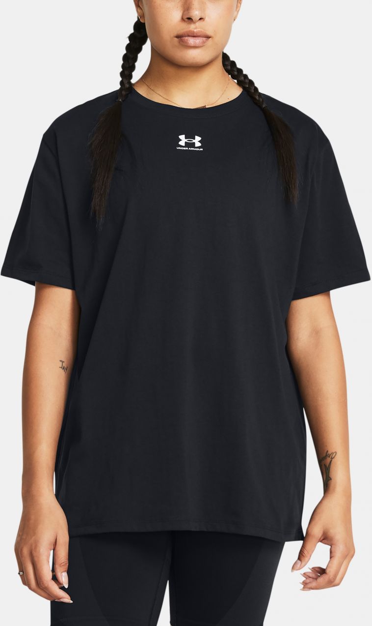 Čierné dámske tričko Under Armour Campus Oversize SS