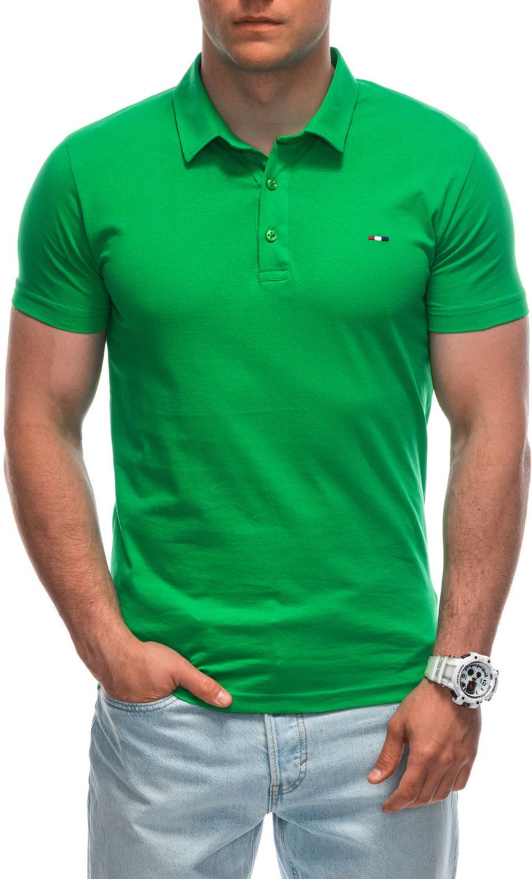 Edoti Men's plain polo shirt