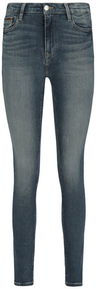 Tommy Jeans Rifle - HIGH RISE SKINNY SANTANA RBST modré