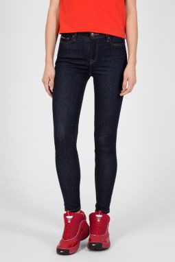 Tommy Jeans Rifle - MID RISE SKINNY NORA RYRSBS modré