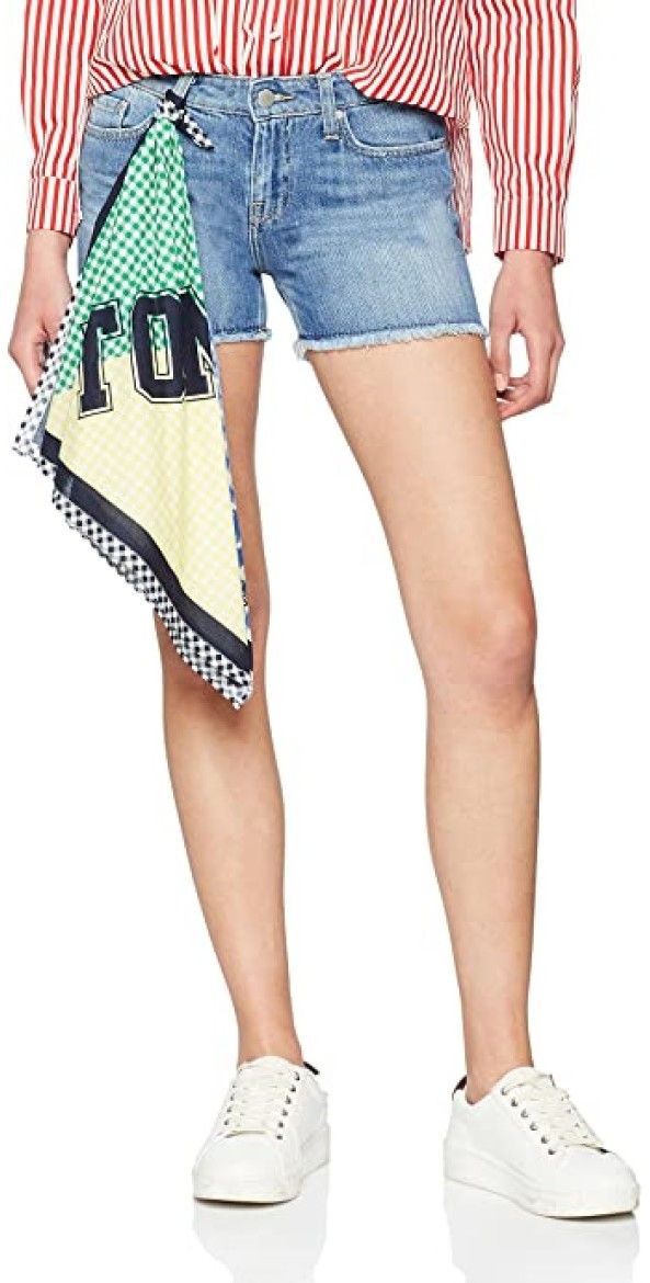 Tommy Hilfiger Šortky - ROME RW SHORT JULIETTE modrej farby