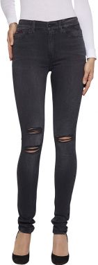 Tommy Hilfiger Rifle - High rise skinny Santana DYBDST čierne