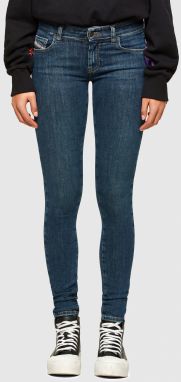 Diesel Rifle - SLANDYLOW L.32 TROUSERS modré