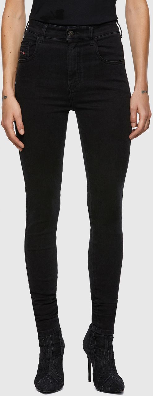 Diesel Rifle - DSLANDYHIGH  L.32 TROUSERS čierne
