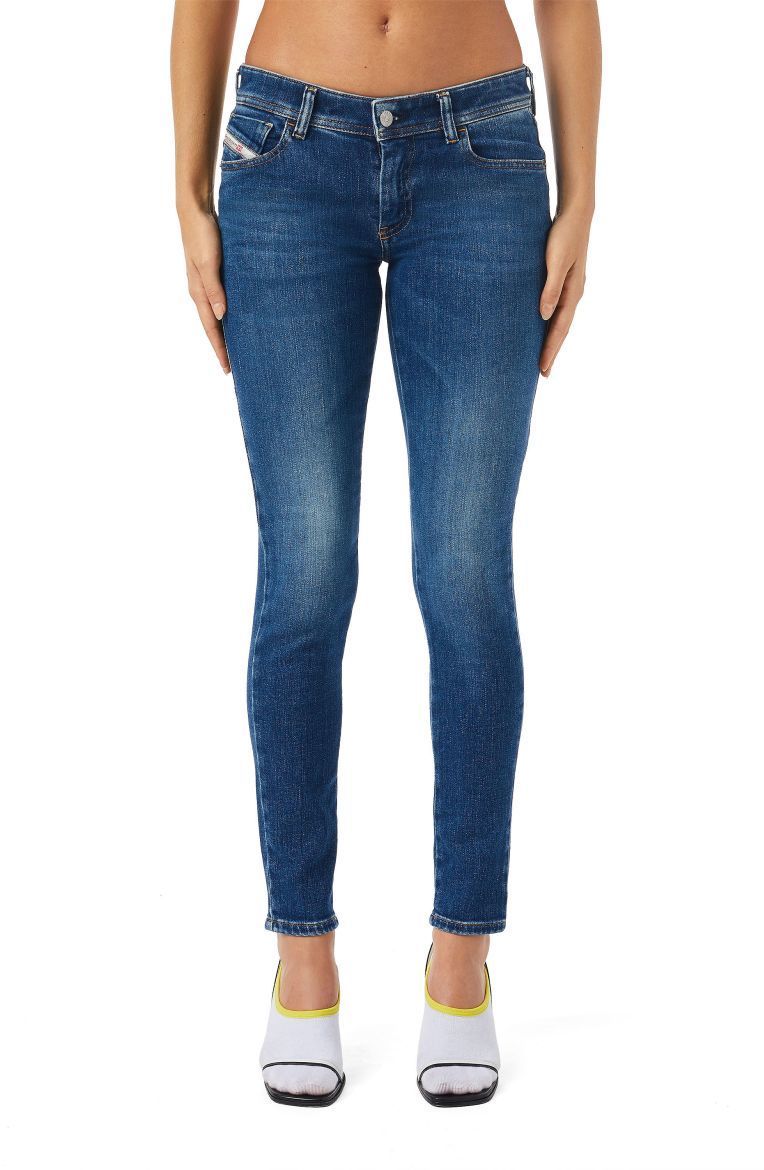Diesel Rifle - 2018 SLANDY-LOW L.32 TROUSERS modré