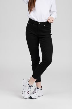 Tommy Jeans Rifle - NORA MID RISE SKINNY ANKLE TMYBK čierne