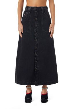 Diesel Sukňa - DE-ALBUS-L SKIRT čierna
