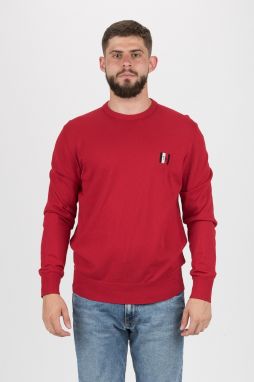 Tommy Hilfiger Sveter - PERFORMANCE ORGANIC COTTON CREW červený