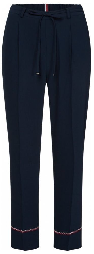 Tommy Hilfiger Nohavice - PALOMA PULLON PANT tmavomodré