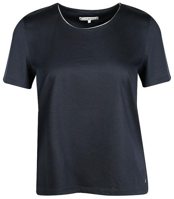 Tommy Hilfiger Tričko - HARLEEN ROUND-NK TOP SS sivé