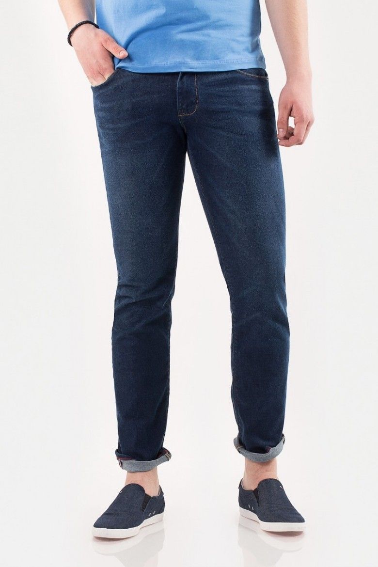 Rifle - TOMMY HILFIGER BLEECKER - STR PONTI modré