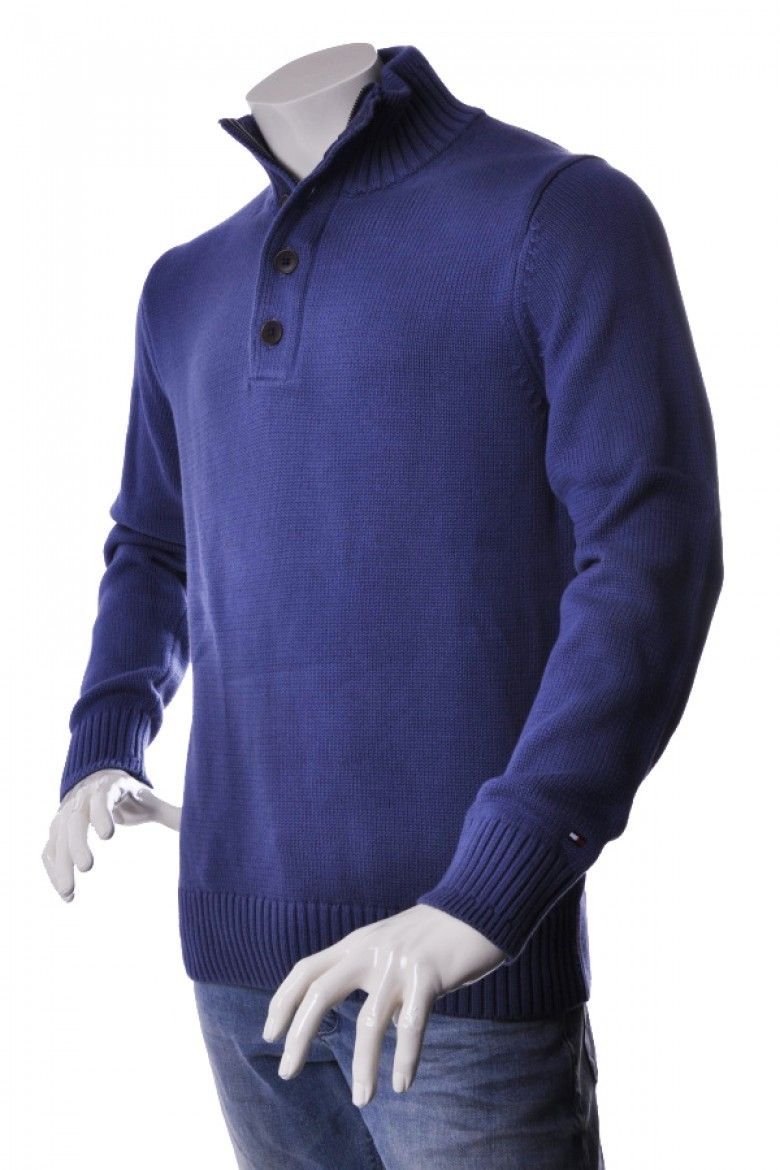 Tommy Hilfiger Sveter - DOSEL BTN-MK CF modrý