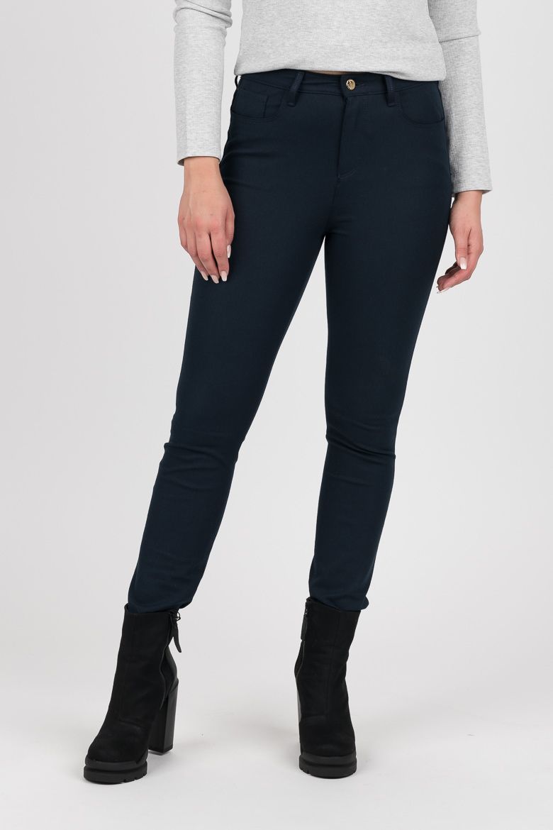 Tommy Hilfiger Nohavice - TH ESSENTIAL GABARDINE COMO PANT tmavomodré