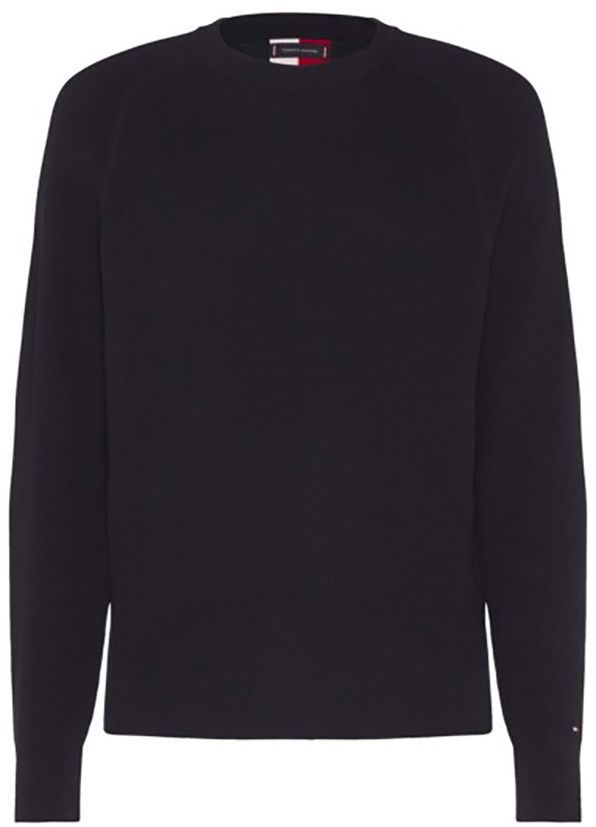 Tommy Hilfiger Sveter - TWO STRUCTURE SWEATER tmavomodrý