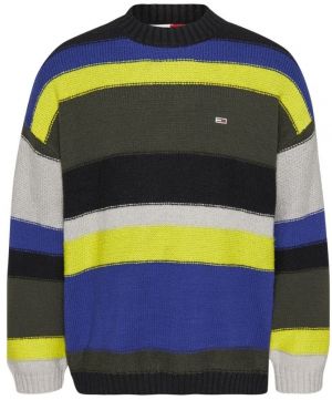 Tommy Jeans Sveter - TJM STRIPE FASHION SWEATER viacfarebný