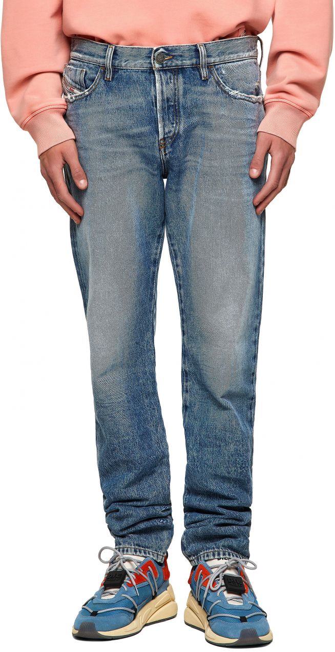 Diesel Rifle - DKRASX L.32 TROUSERS modré