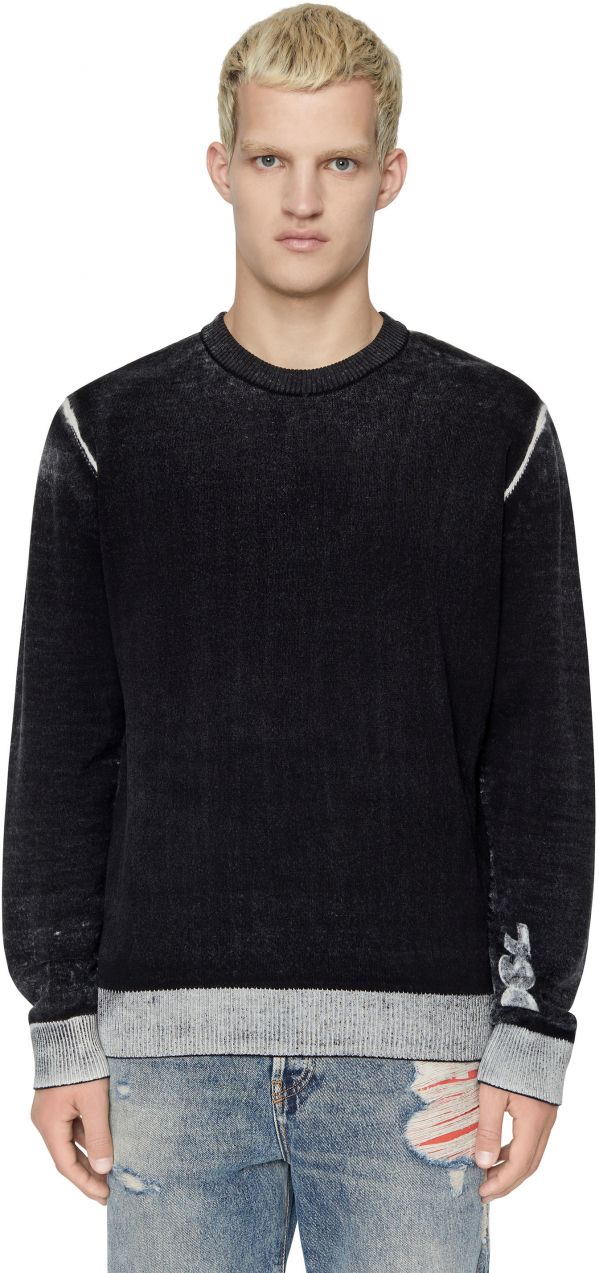 Diesel Sveter - K-LARENCE KNITWEAR čierny