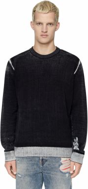 Diesel Sveter - K-LARENCE KNITWEAR čierny