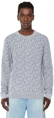 Diesel Sveter - K-RONAN-MON KNITWEAR modrý