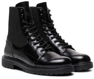 Diesel Čižmy - HAMMER D-HAMMER BT W BOOTS čierne