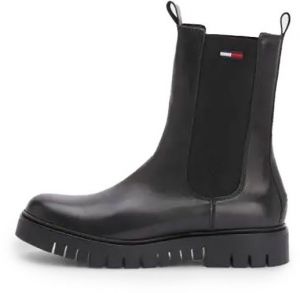 Čižmy - TOMMY JEANS LONG CHE čierne
