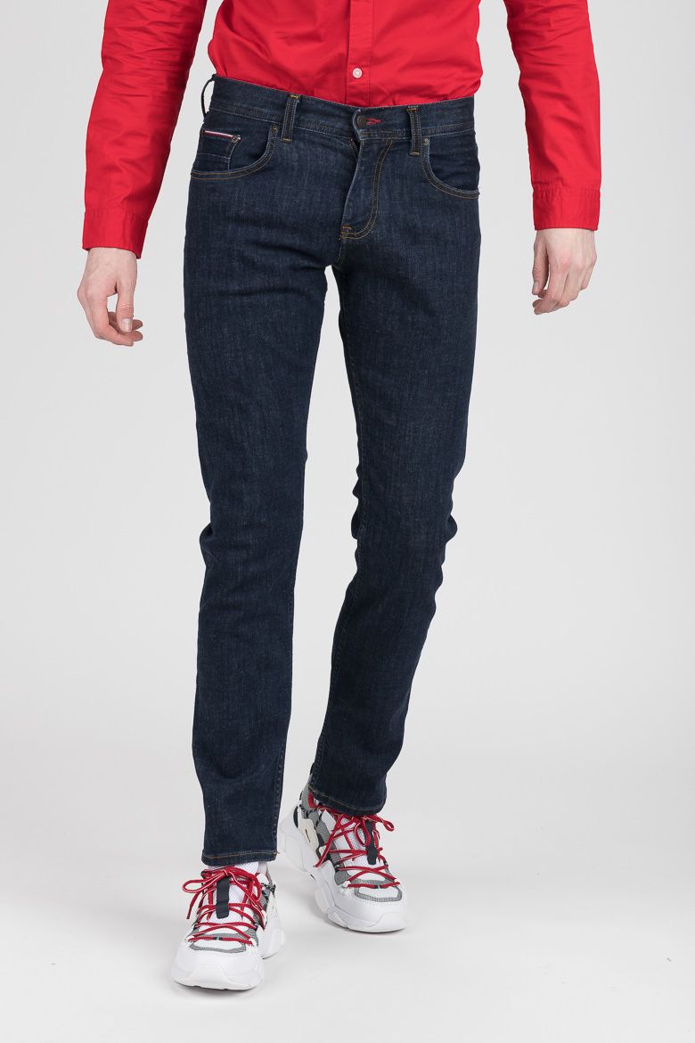 Tommy Hilfiger Rifle - SLIM BLEECKER PSTR PAX BLUE modro-sivé