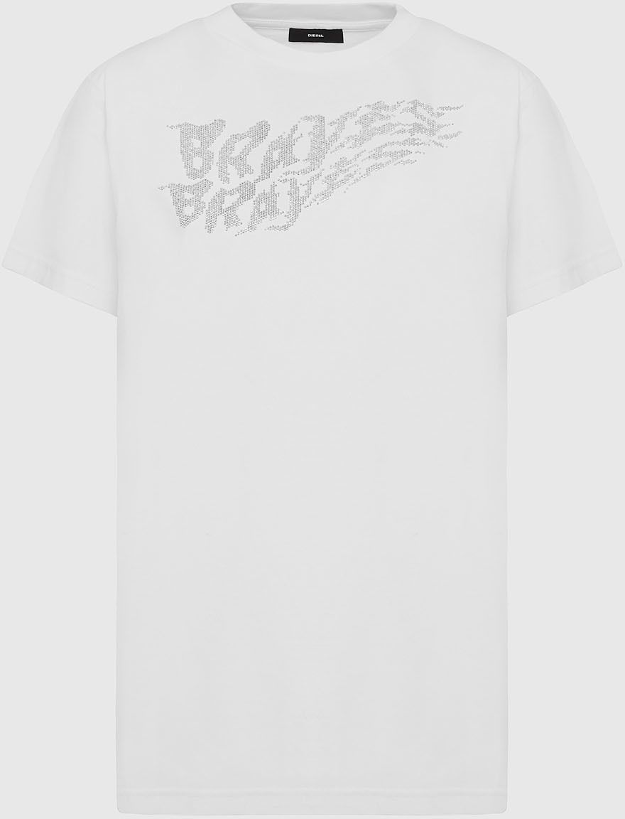 Diesel Tričko - TDARIAE5 TSHIRT biele