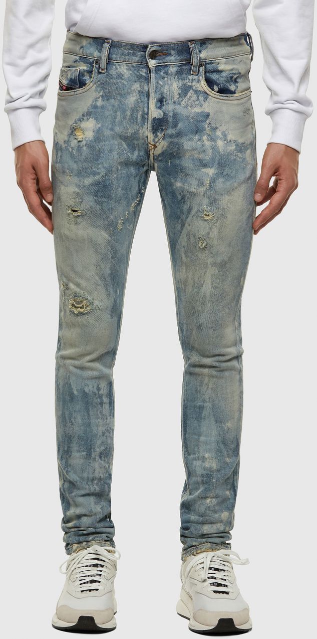 Diesel Rifle - TEPPHARX  L.32 TROUSERS svetlomodré