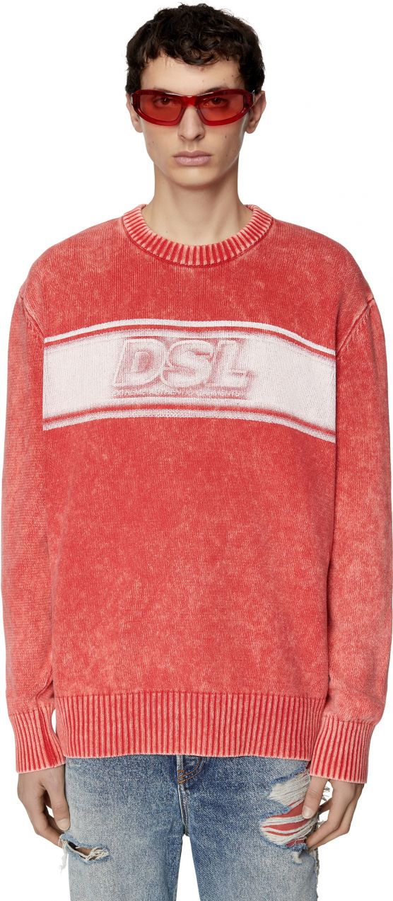 Diesel Sveter - K-ORTEZ KNITWEAR červený