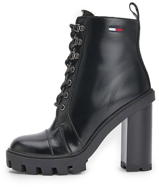 Čižmy - TOMMY JEANS HEELED B čierne