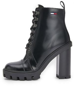Čižmy - TOMMY JEANS HEELED B čierne