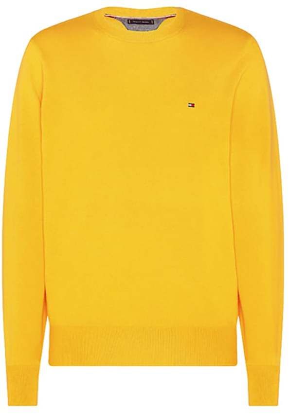 Tommy Hilfiger Sveter - PIMA COTTON CASHMERE CREW NECK žltý