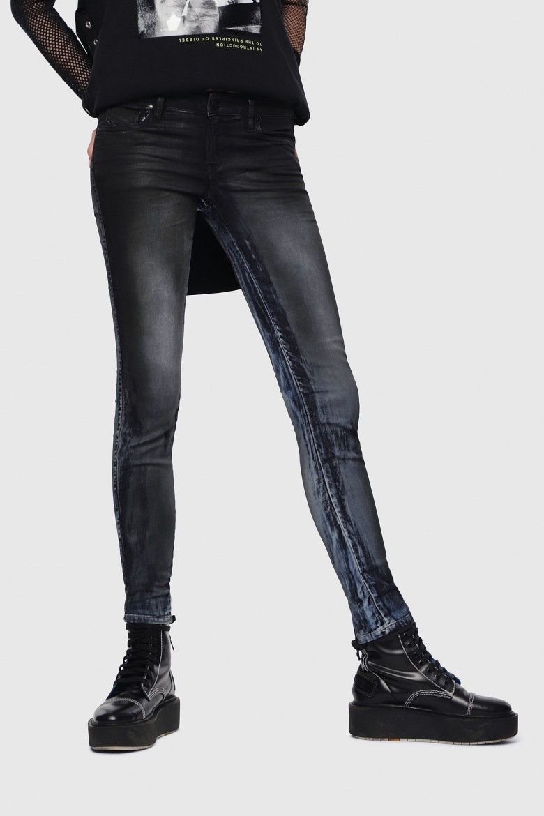 9011 DIESEL S.P.A.,BREGANZE Rifle - Diesel GRACEYNE Sweat jeans šedé