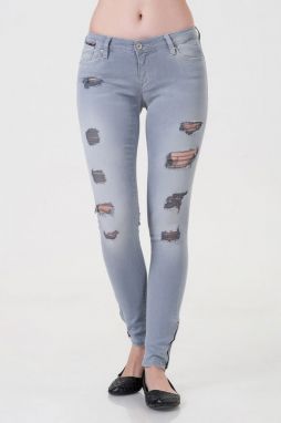 Tommy Jeans Rifle - Natalie 7/8 zip MDEST sivé