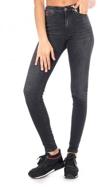 Tommy Jeans Rifle - HIGH RISE SPR SKNY TJ 2008 WSTBK sivé