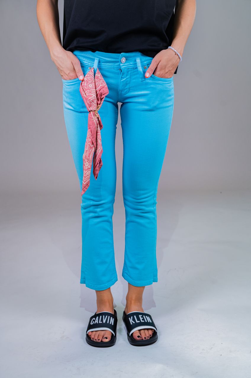 Tommy Hilfiger Rifle - nevada capri gds tyrkysové