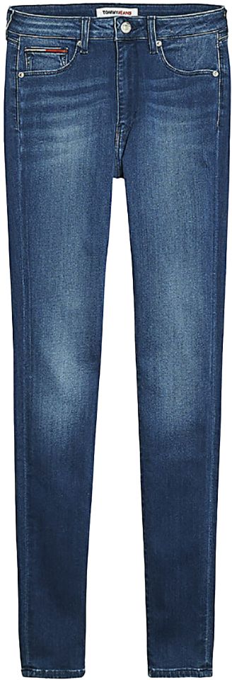 Tommy Jeans Rifle - SYLVIA HR SUPER SKNY NNMBS modré