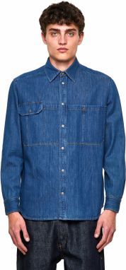 Diesel Košeľa - DMILLYSP SHIRT modrá