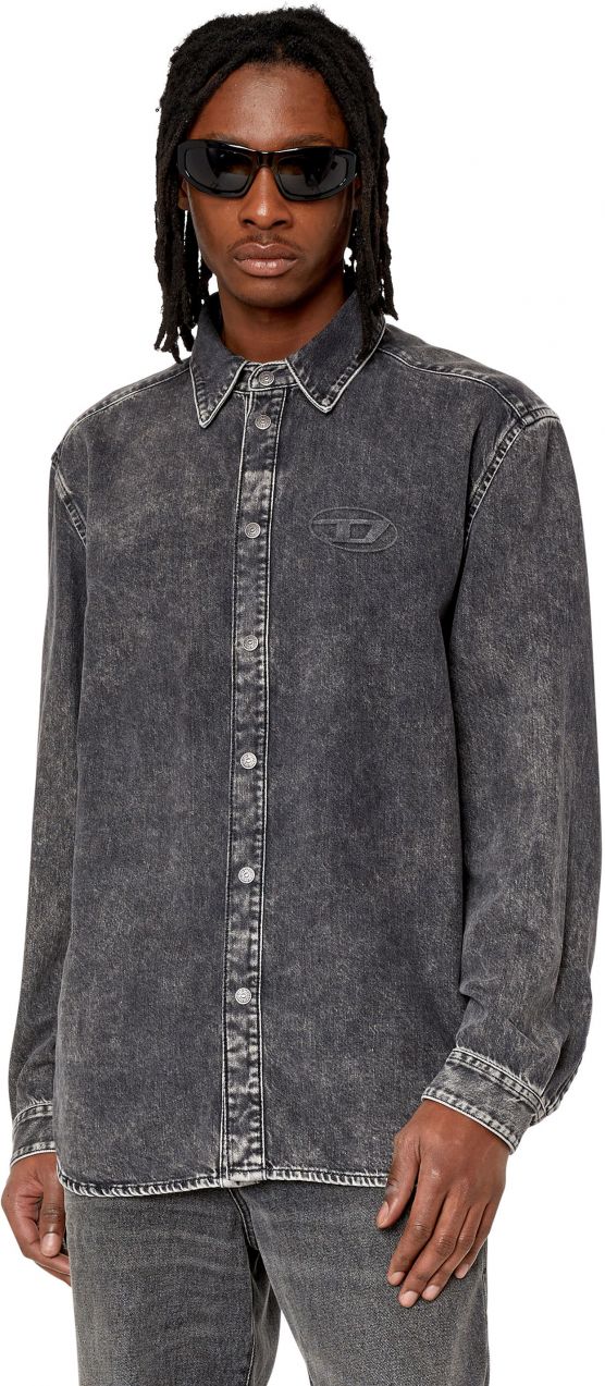 Diesel Košeľa - D-SIMPLY SHIRT čierna